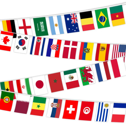 World Nations String Flag Banner