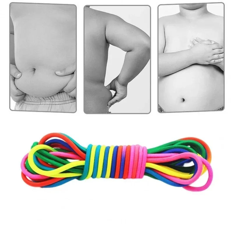 Rainbow Elastic Jump Rope Fun