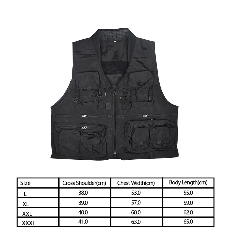 Quick-Dry Multi-Pocket Fishing Vest