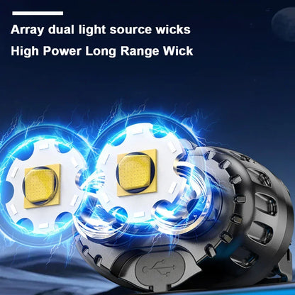 Powerful waterproof LED headlamp 250LM for camping, hiking, and emergencies