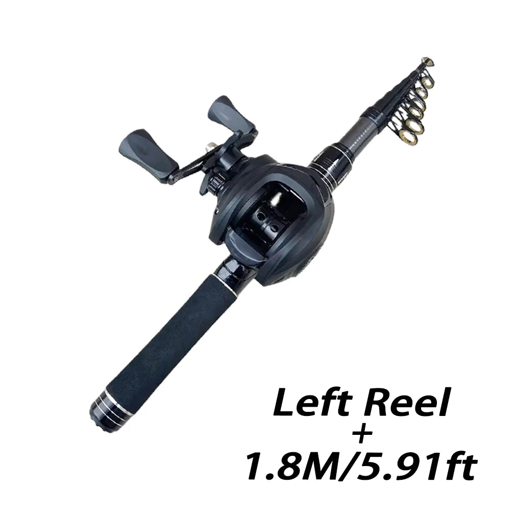 Portable Telescopic Fishing Rod Kit