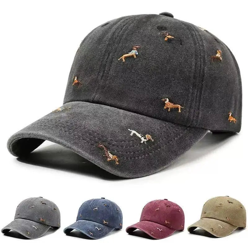 Dachshund Embroidered Adjustable Baseball Cap