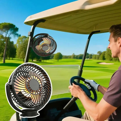 Magnetic Golf Cart Fan 10000mAh