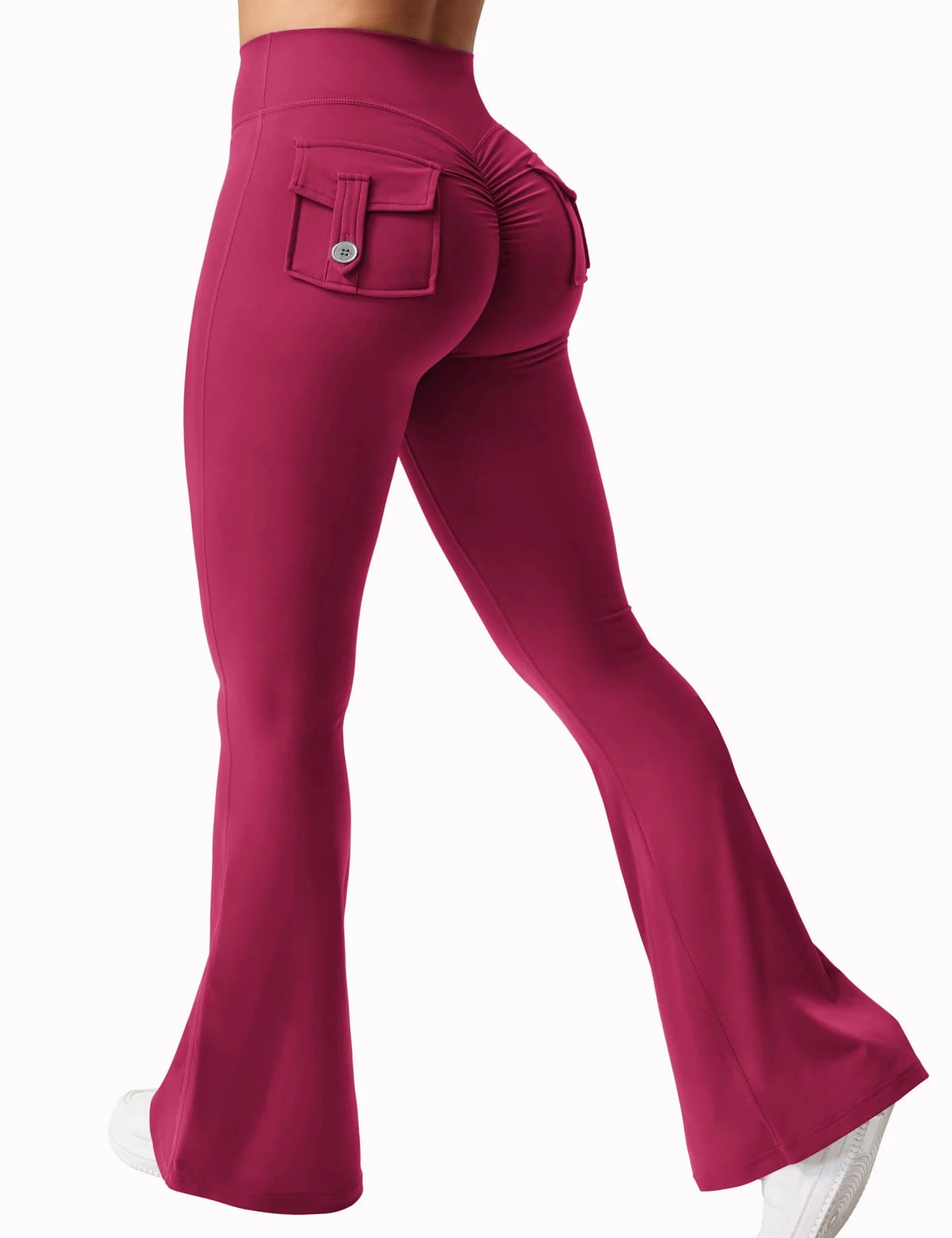 Women’s Flared Yoga Pants – High-Waist Bell-Bottom Workout Leggings