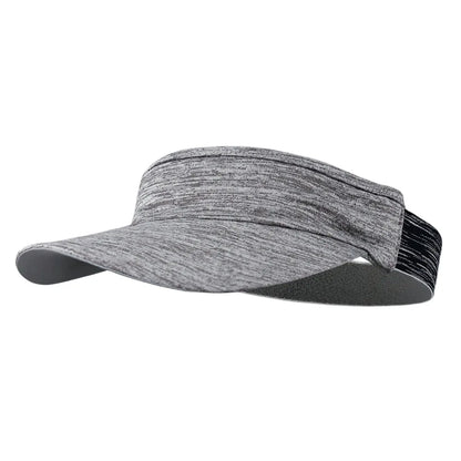 Breathable quick-dry visor cap for running, sports, and outdoor activities