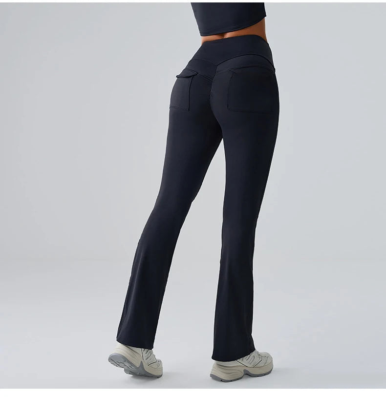 Women’s Flared Yoga Pants – High-Waist Bell-Bottom Leggings