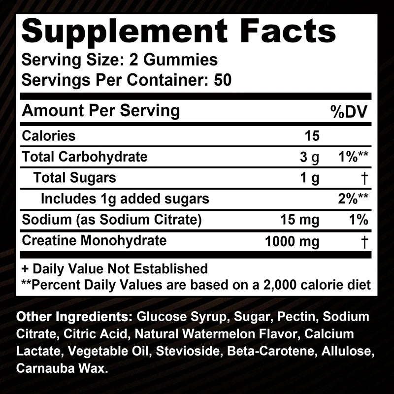 Premium Creatine Monohydrate Gummies