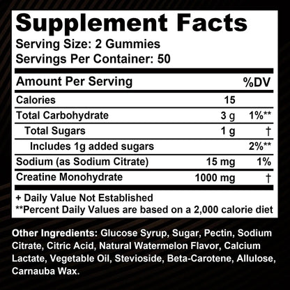 Premium Creatine Monohydrate Gummies