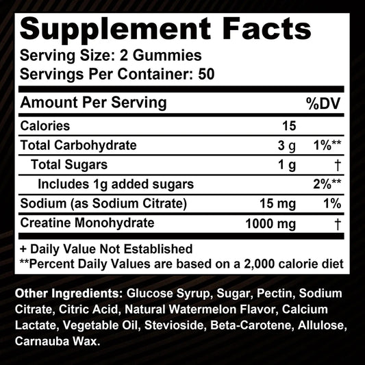 Premium Creatine Monohydrate Gummies