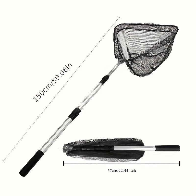 Ultra-Lightweight Foldable Telescopic Fishing Net