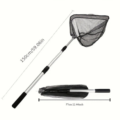 Ultra-Lightweight Foldable Telescopic Fishing Net