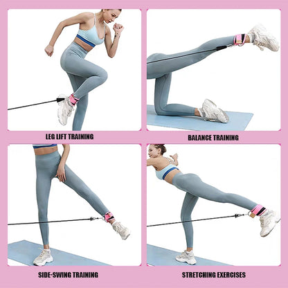 Ankle Straps Resistance Bands Set for Fitness & Yoga