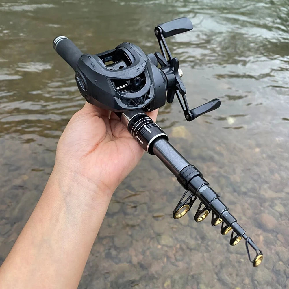 Portable Telescopic Fishing Rod Kit