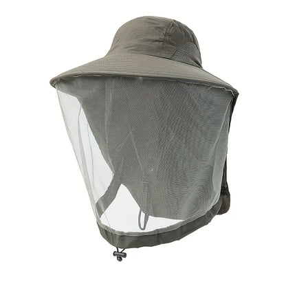 Wide Brim Mesh Insect Hat