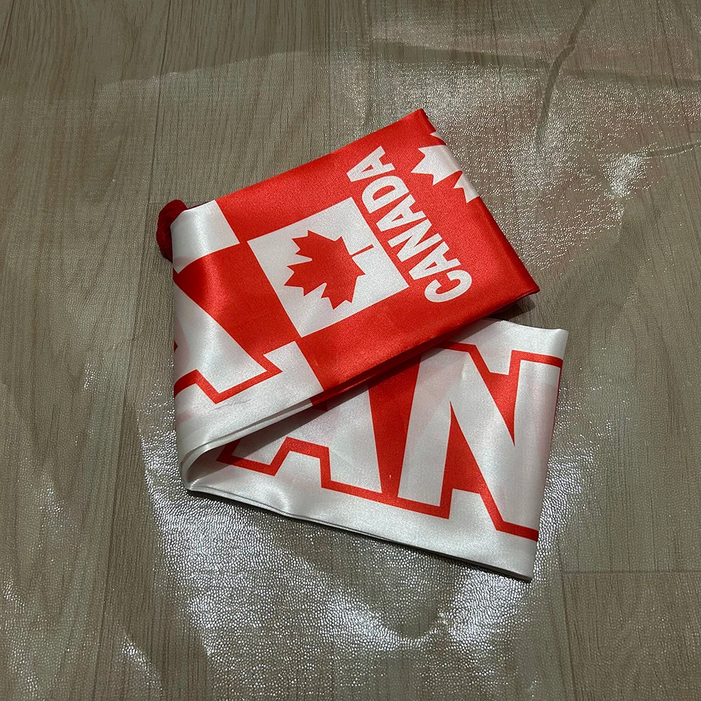 Canada Flag Satin Sports Scarf