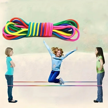 Rainbow Elastic Jump Rope Fun
