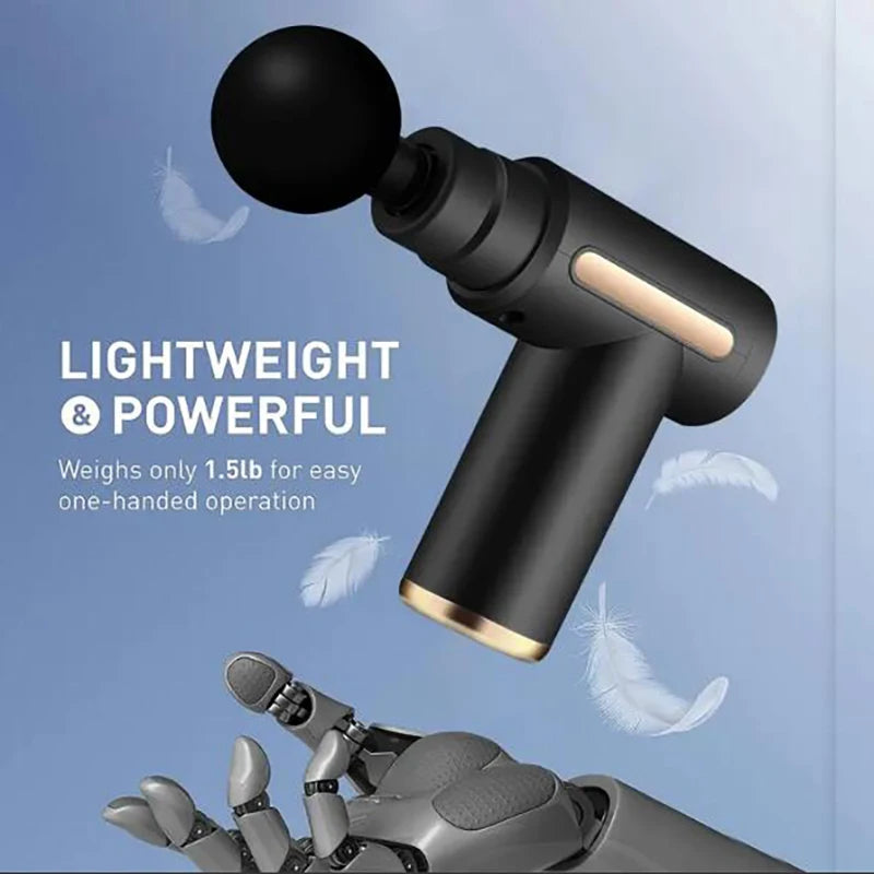Mini portable massage gun for deep muscle recovery