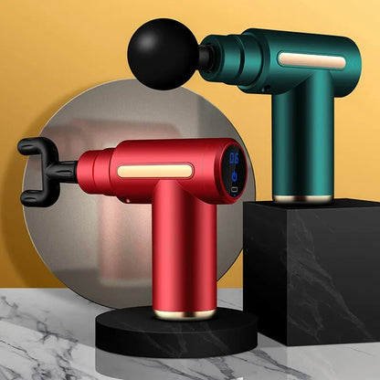 Mini portable massage gun for deep muscle recovery