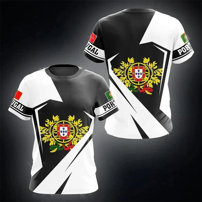 Portugal Flag 3D Graphic Tee