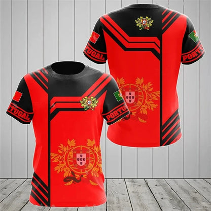 Portugal Flag 3D Graphic Tee