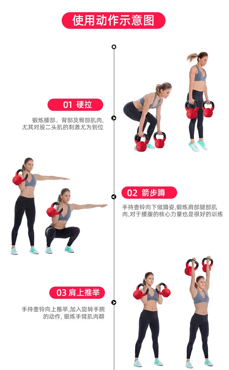 Custom Cast Iron  Vinyl Neoprene Dumbbell Set 2.5–32kg