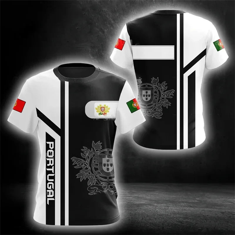 Portugal Flag 3D Graphic Tee