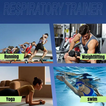 Breathing trainer mouthpiece for lung exercise and respiratory fitness
