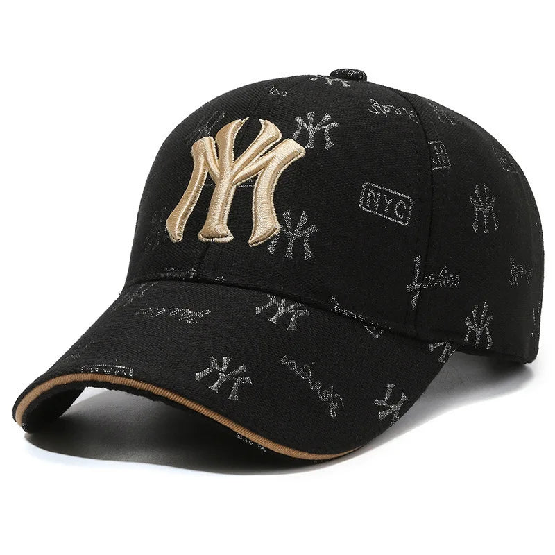 MY Letter Embroidered Baseball Cap