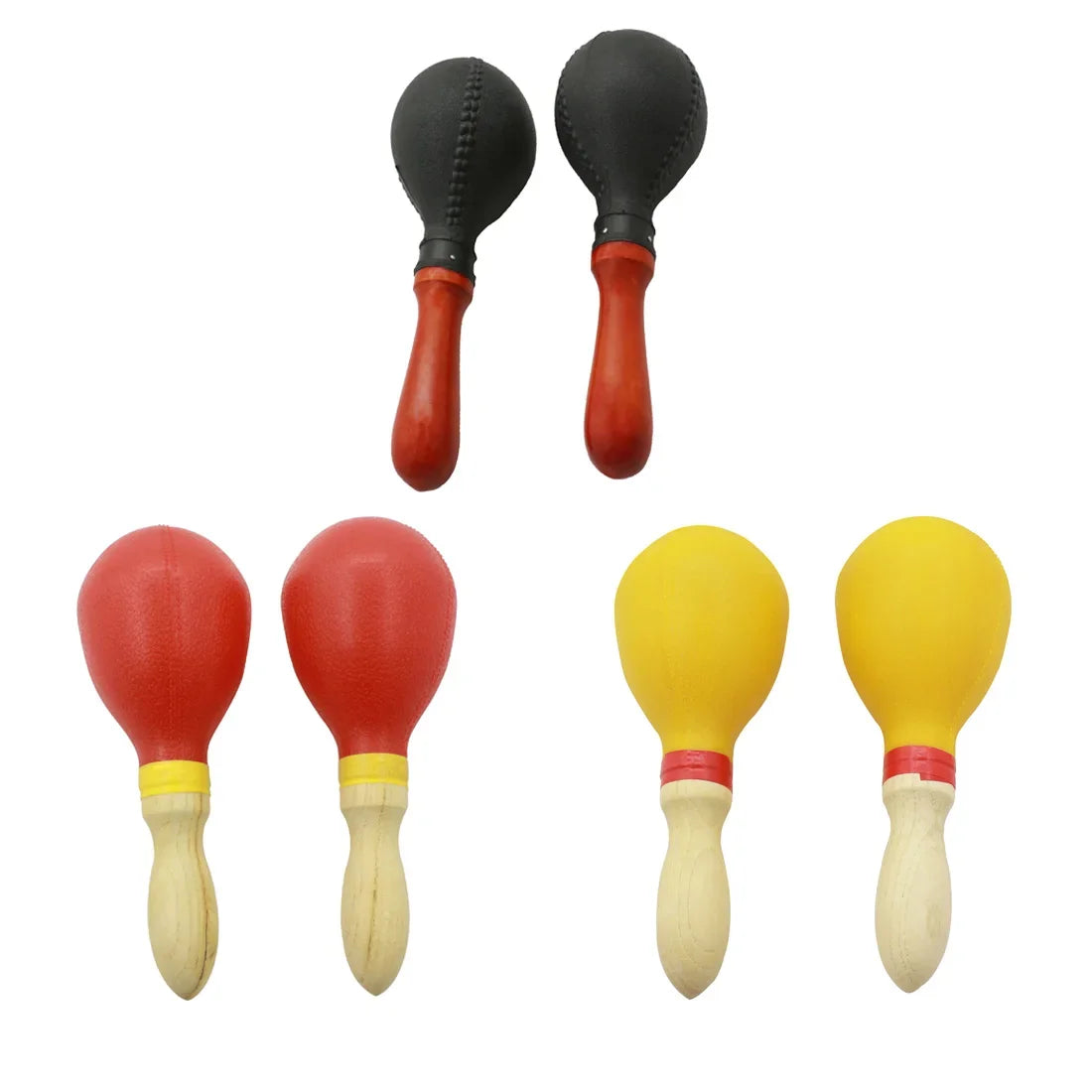 Wooden Handle Maracas Set