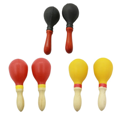 Wooden Handle Maracas Set