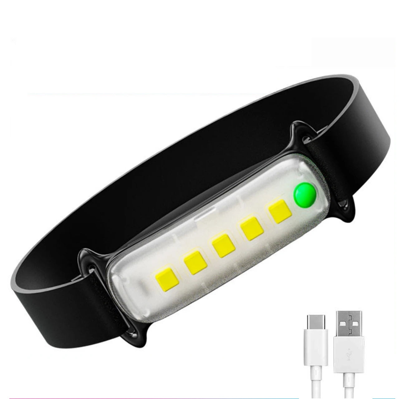 Powerful waterproof LED headlamp 250LM for camping, hiking, and emergencies