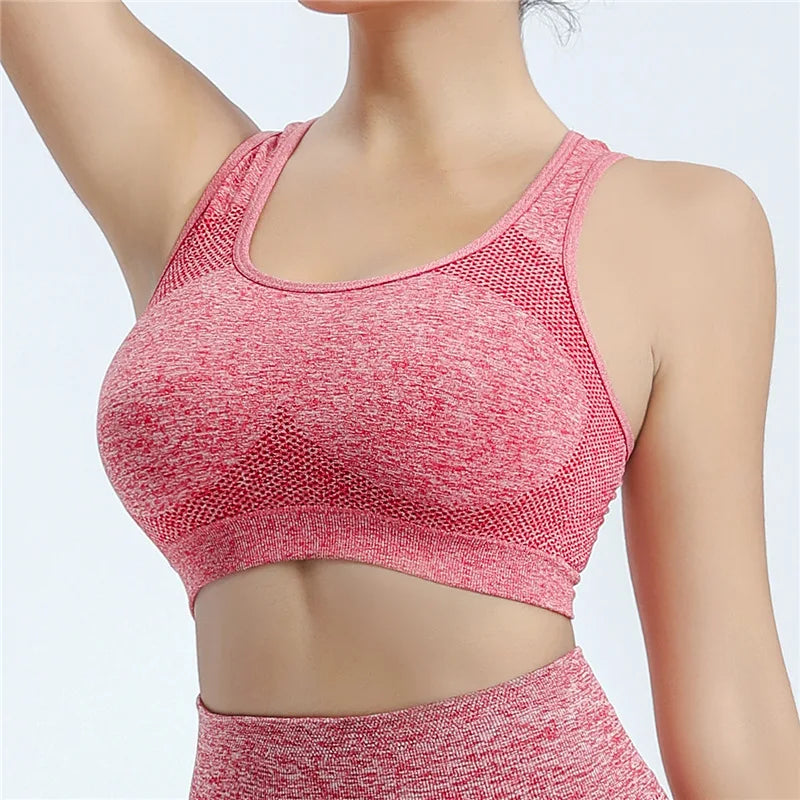 Women Sports Push Up Bra Fitness Yoga