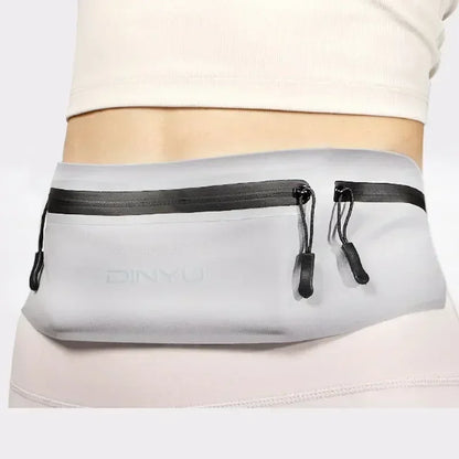 Adjustable sports fanny pack with phone holder for running and gym
