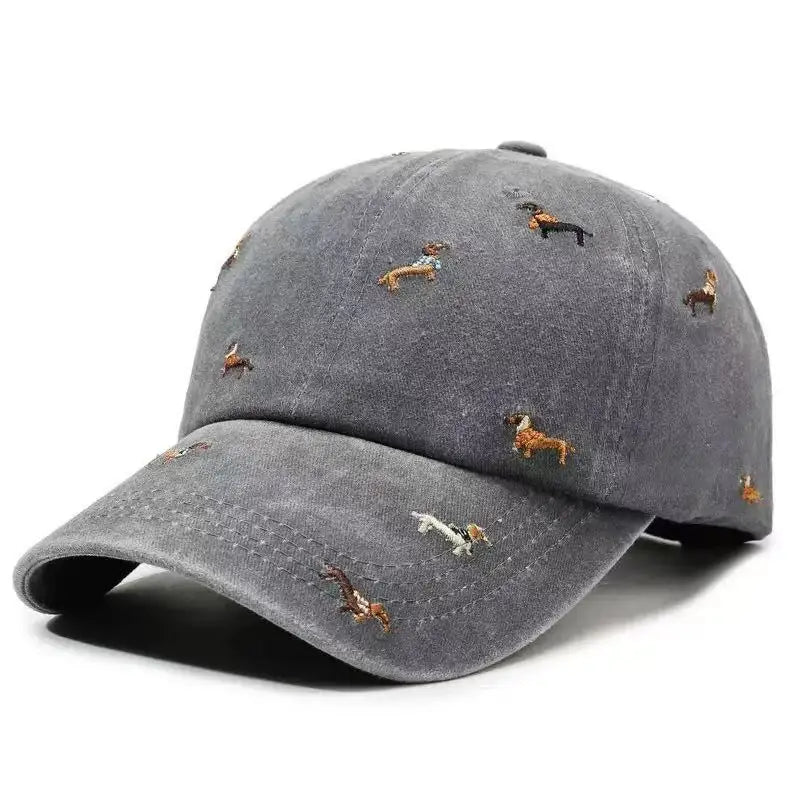 Dachshund Embroidered Adjustable Baseball Cap