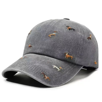 Dachshund Embroidered Adjustable Baseball Cap