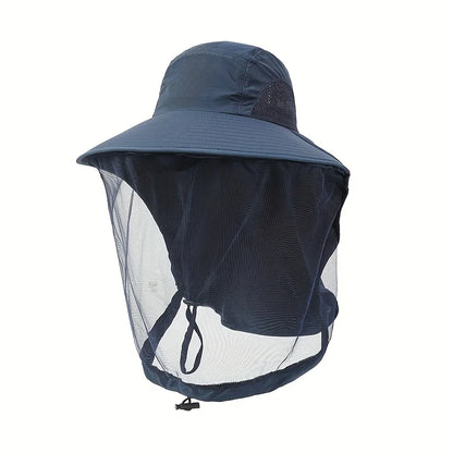 Wide Brim Mesh Insect Hat
