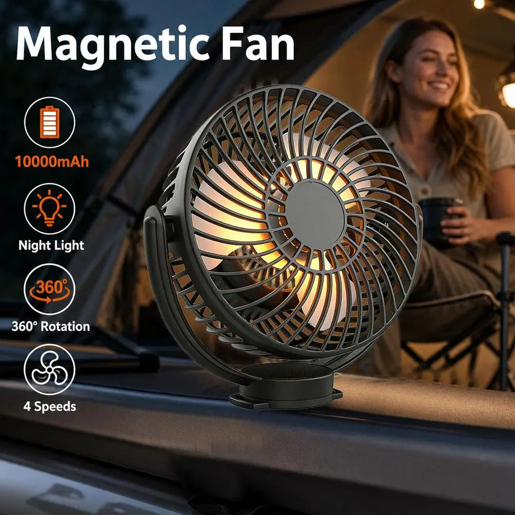 Magnetic Golf Cart Fan 10000mAh