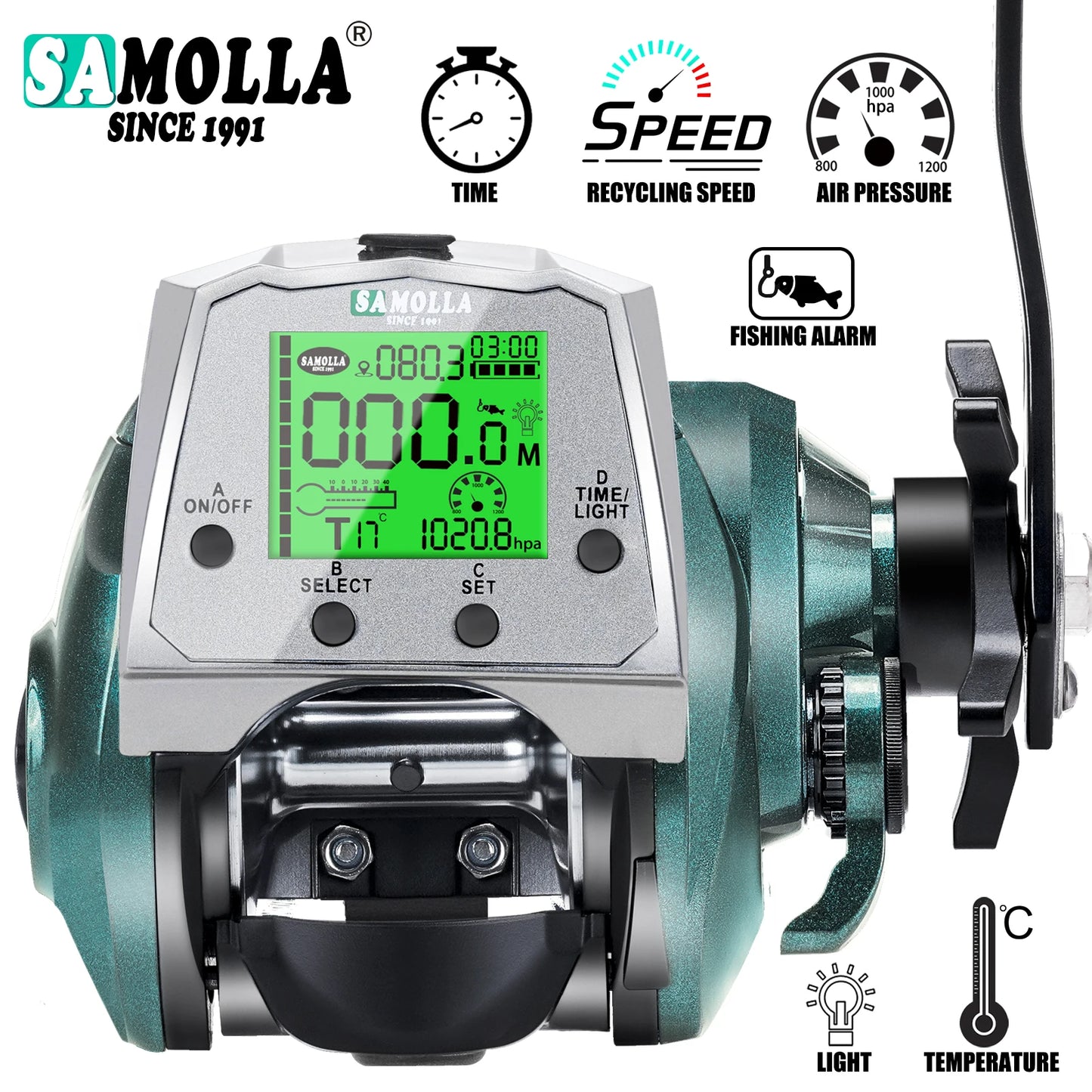 Electronic Fishing Reel USB Charging
