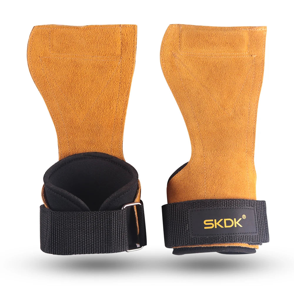 Cowhide Weightlifting Gym Grips