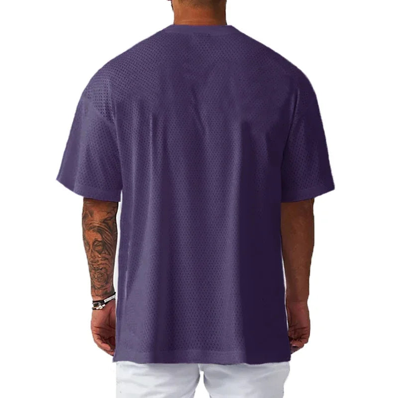 Men’s Oversized Mesh Gym T-Shirt