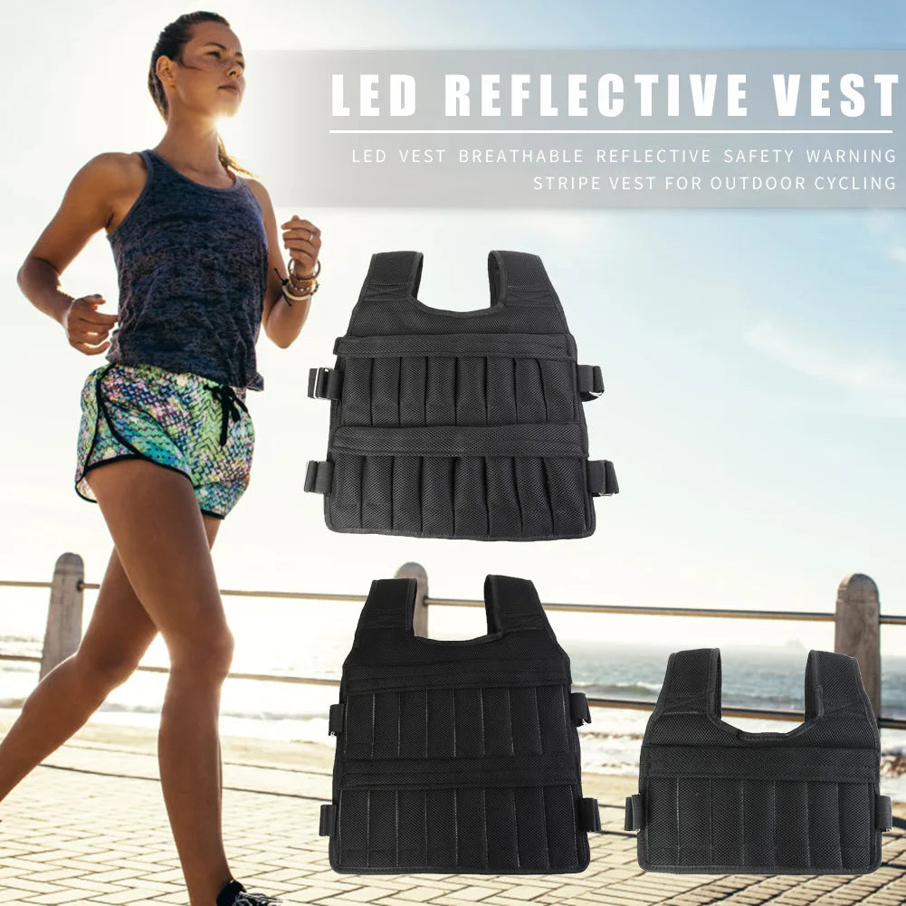 Adjustable Weight Training Vest for Running & Workout 3/15/35kg