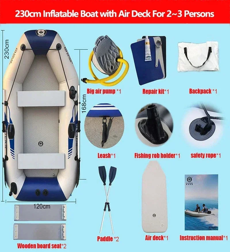Professional Inflatable Fishing Boat Set