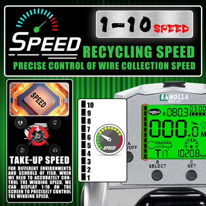 Electronic Fishing Reel USB Charging