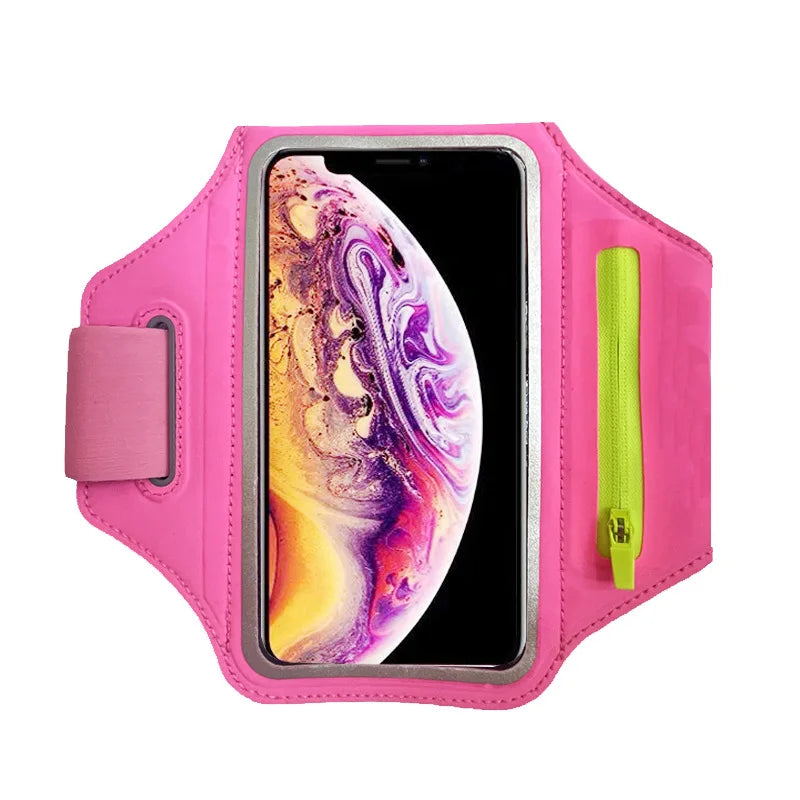 Running phone armband and wrist sleeve for sports and workouts