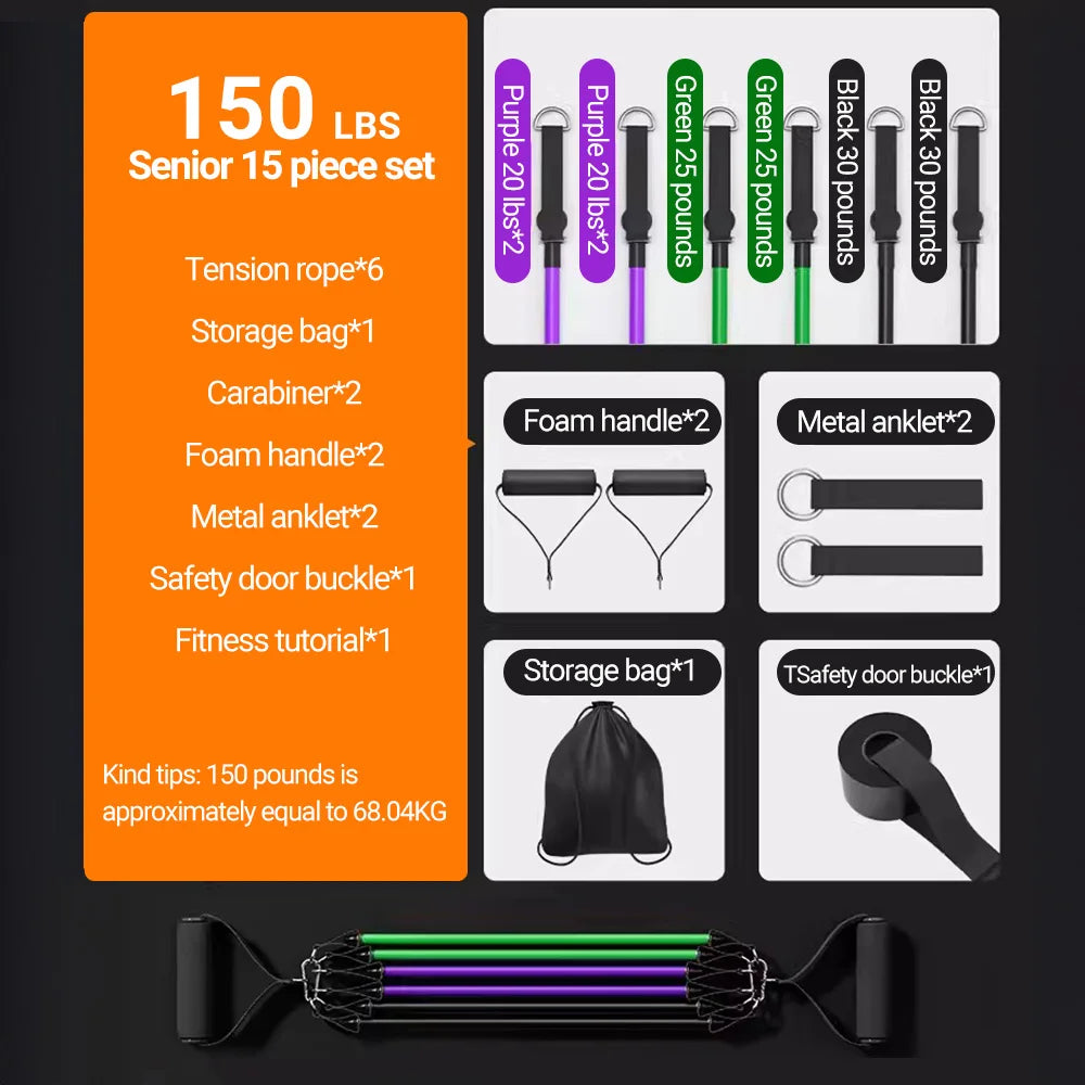 Resistance Bands Multi-Function Muscle Training Kit