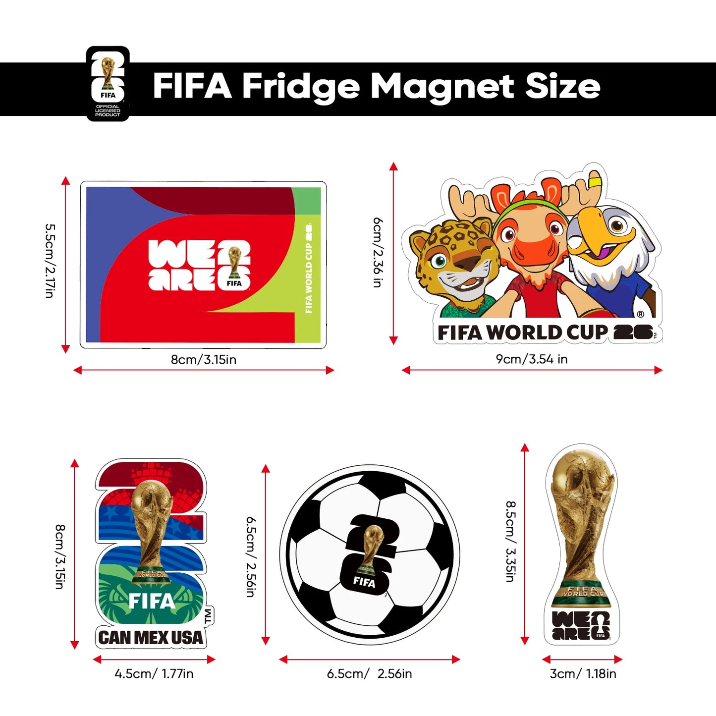 FIFA 2026 Official Fridge Magnet