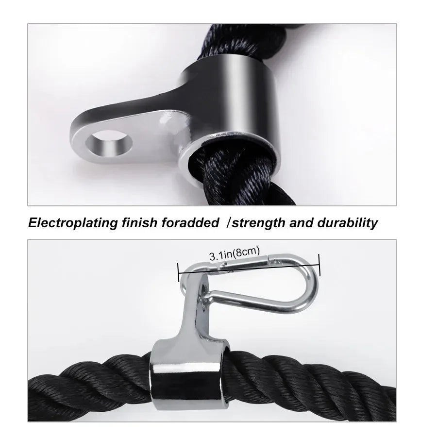 Tricep Pull Rope Push/Pull Gym Cable Attachment