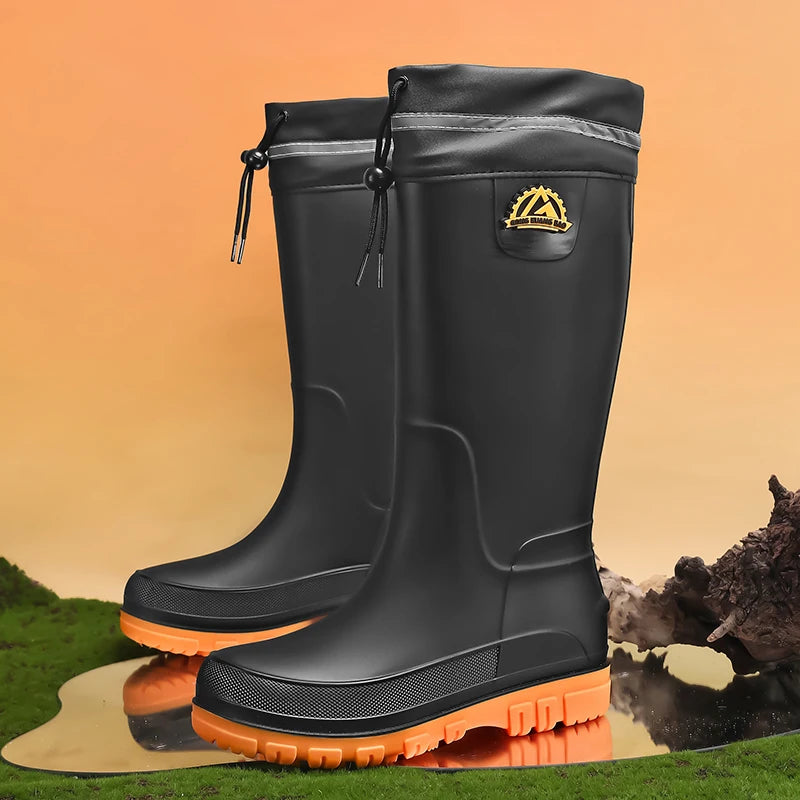 Men's Fleece-Lined Rain Boots