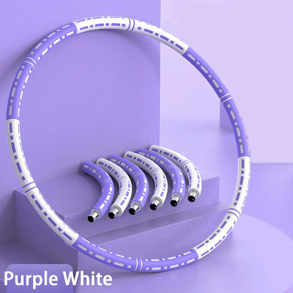 Adjustable 6-Section Foam Exercise Hoop