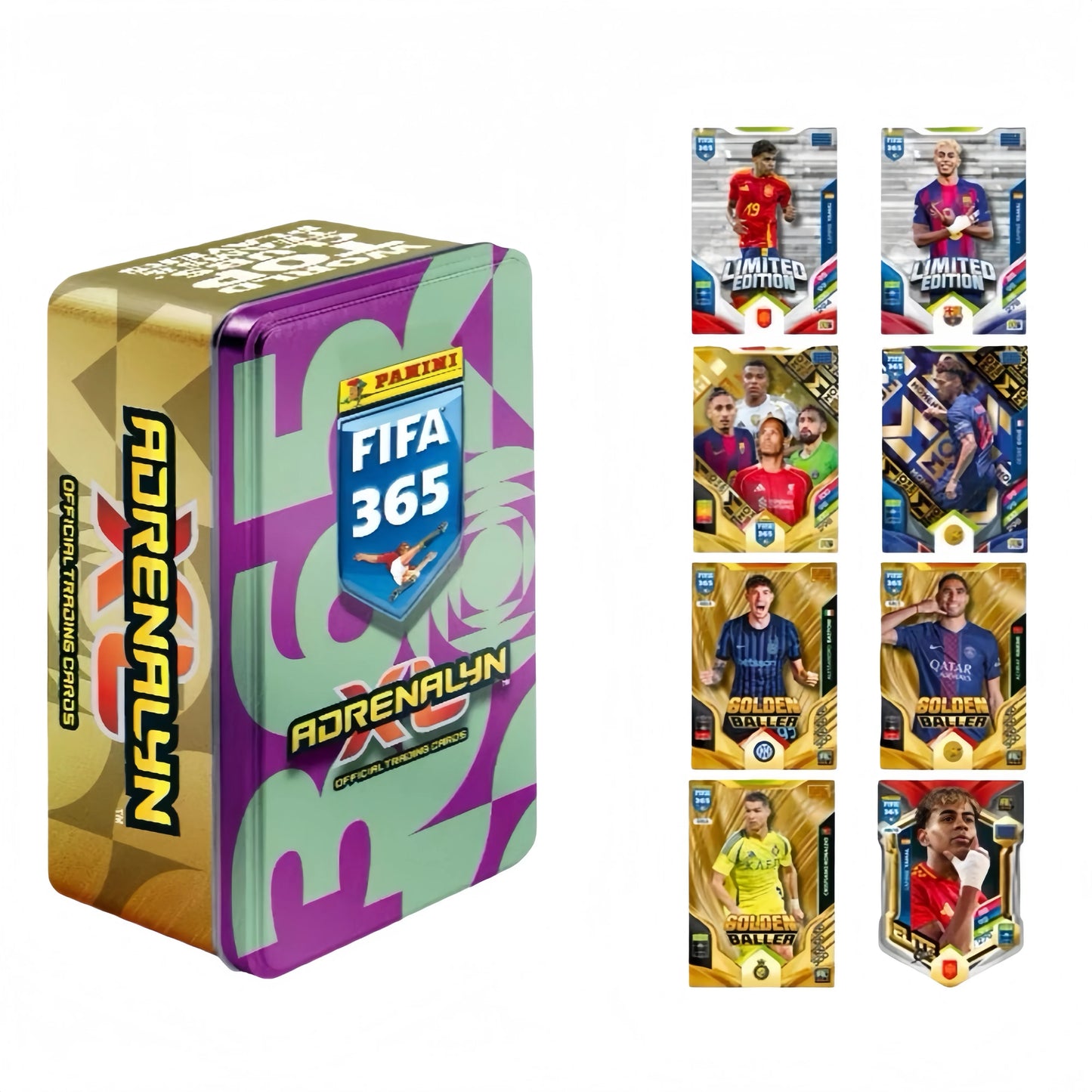 Panini FIFA 365 Adrenalyn XL 2026 Soccer Cards – 36 Trading Cards + 3 Limited Edition Bonus Cards